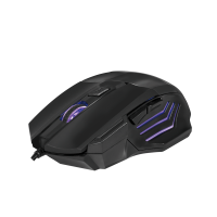 Ergonomic USB gaming mouse, 2400 dpi, black