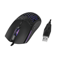 USB gaming mouse, 800/1600/3200/6400 dpi, black