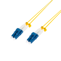 Super slim OS2 fiber patch cord LC-LC duplex, 0.5 m, G657.A2