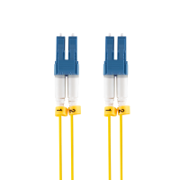 Super slim OS2 fiber patch cord LC-LC duplex, 0.5 m, G657.A2