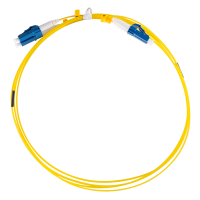 Super slim OS2 fiber patch cord LC-LC duplex, 1.0 m, G657.A2