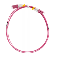 Super slim OM4 fiber patch cord LC-LC duplex, 0.5 m
