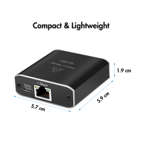 Gigabit Ethernet Splitter 1 to 2, 1000 Mbit/s, with USB power