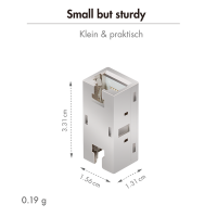 RJ45 connector Cat.6A 10G, 360° fully shielded, suitable for industrial use