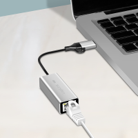 USB-A/-C to 2.5G Ethernet Network Adapter, Gray