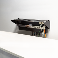 19" rack for under-desk or wall mounting, 1U