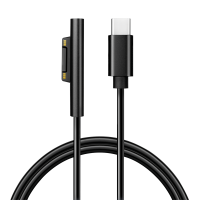 USB-C cable, USB-C/M to MS Surface/M (90°), PD, black, 1.8 m