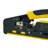 Crimp tool for CAT5/6/6A/7 & PASS THROUGH connectors