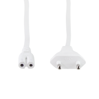 LogiLink Power Cord, Euro - Euro8, white,  5 mtr