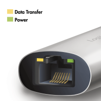 USB-C/M 3.2 Gen 1 to RJ45/F 5G Gigabit Ethernet Adapter, Full Duplex Flow Control, aluminum